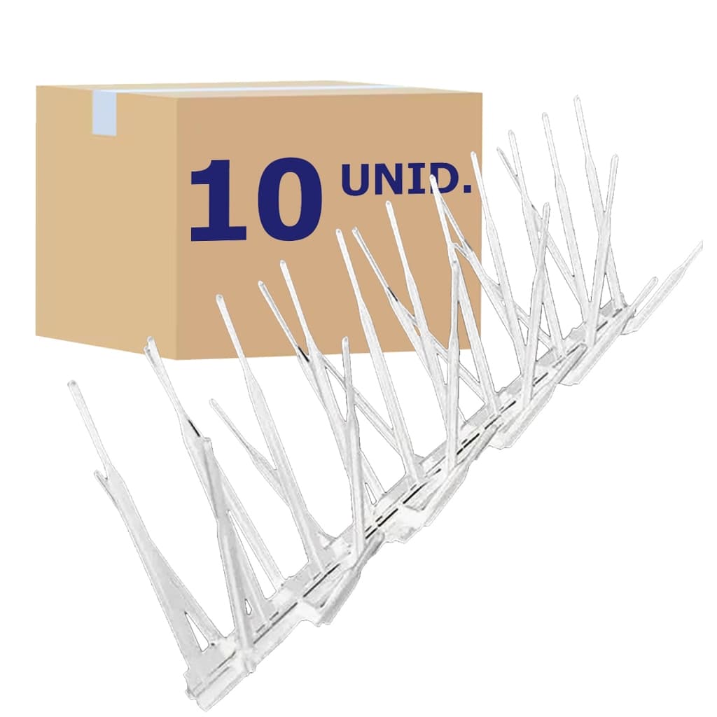 Kit 10 Espiculas Anti Pombo Espanta Aves Policarbonato