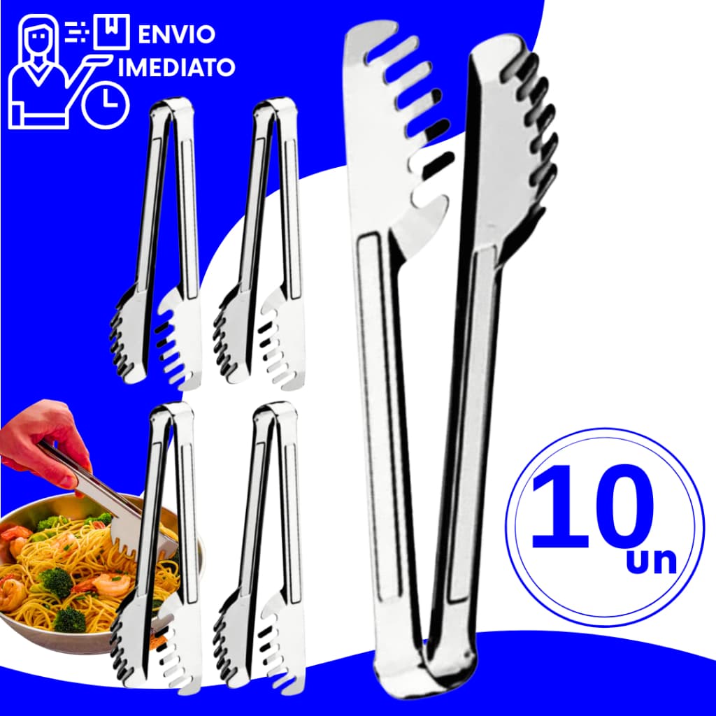 Kit Pegador de Massa Macarrão Espaguete Aço Inox Multiuso Utensílios Cozinha para Restaurantes