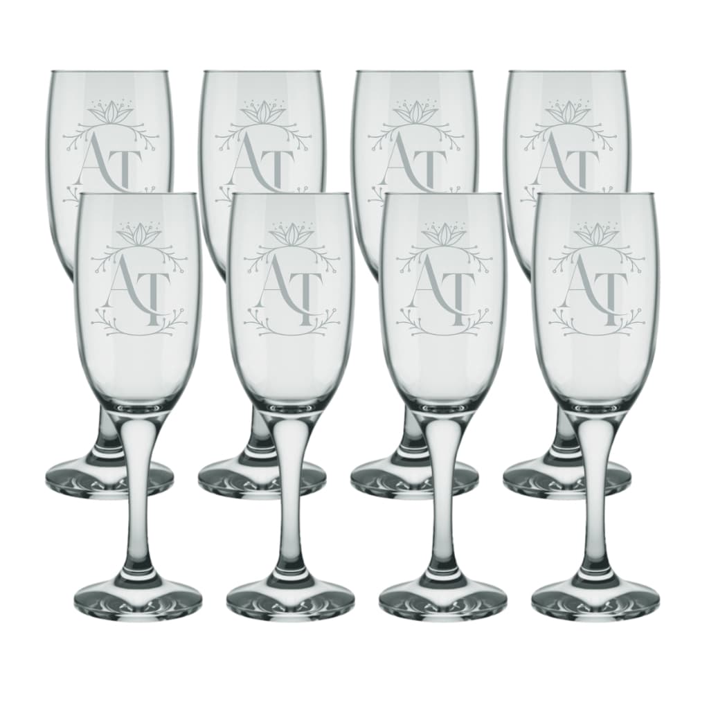 Kit 8 Taças Personalizadas com Logo | Taças Jateadas para Empresas, Brindes e Eventos