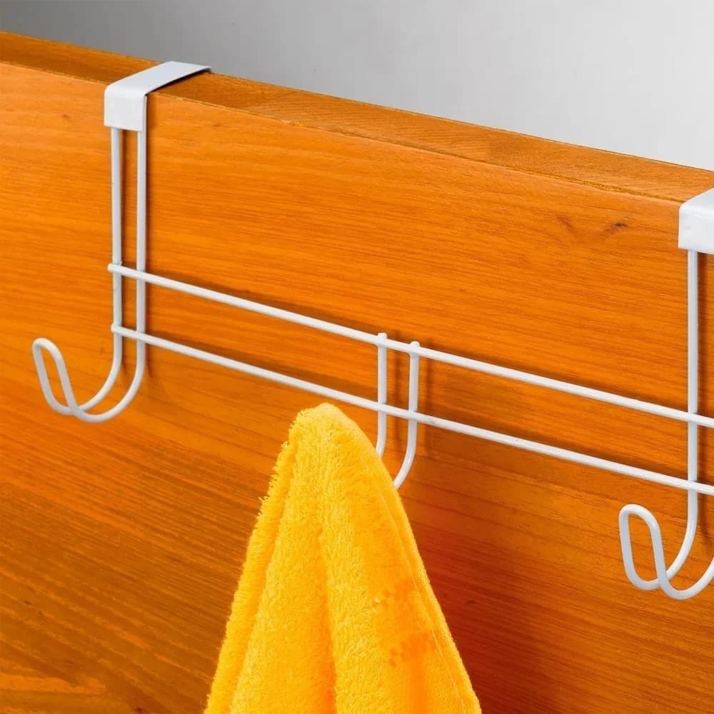 Suporte Cabide Para Porta Com 3 Gancho