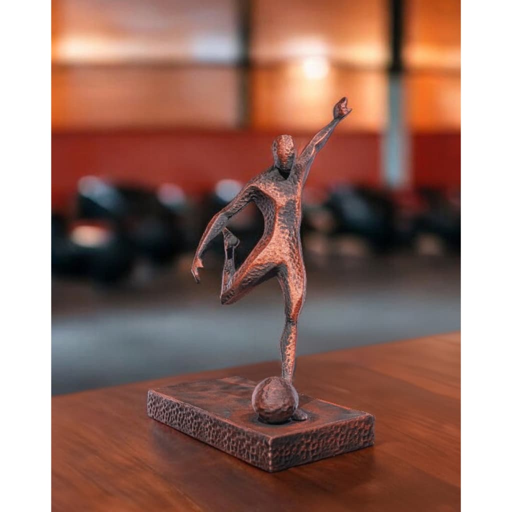 Estátua Jogador de Futebol Decorativa | Escultura Moderna