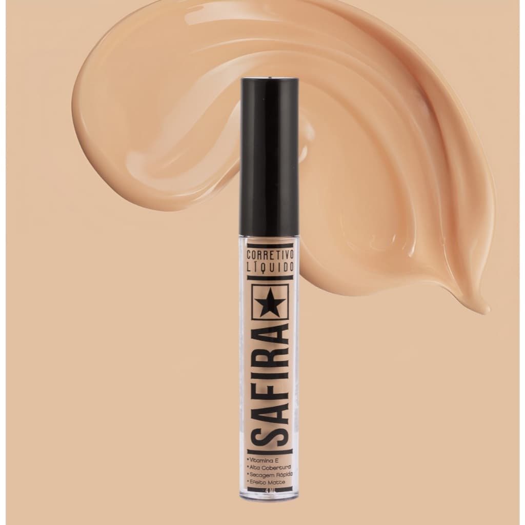 Corretivo Liquido COR 02 Cobertura Alta com Efeito Matte 4ml - Safira