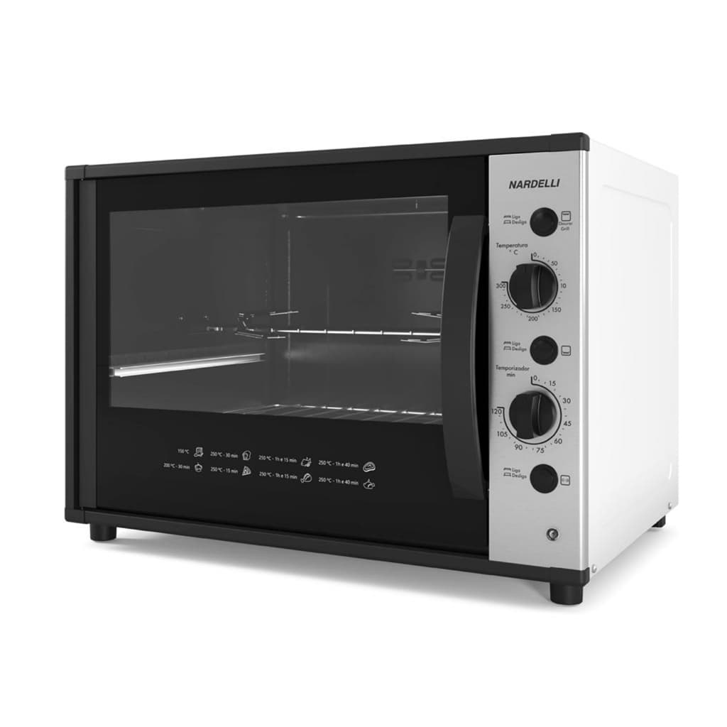 Forno Elétrico de Bancada Fogatti 60 Litros Smart60s Com Espeto Giratório 110V