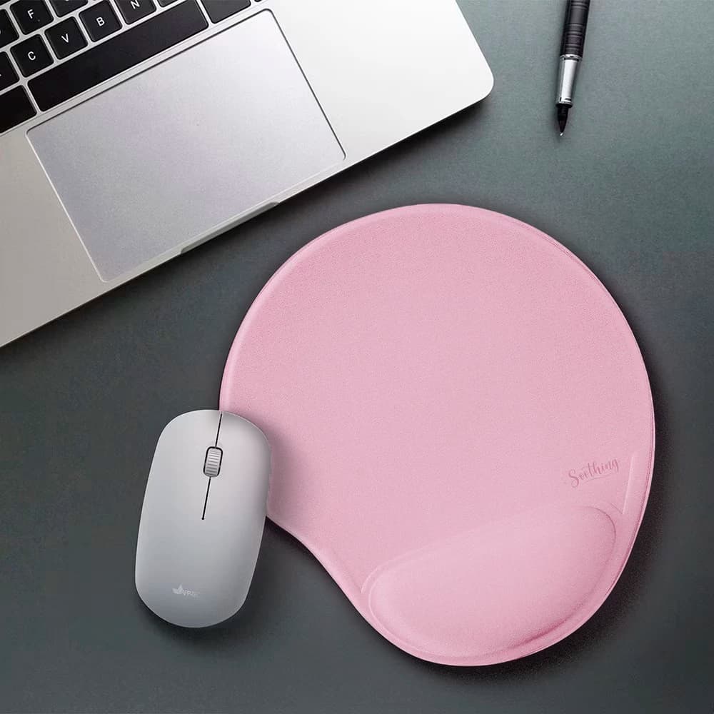 Mouse Pad Ergonômico Apoio Pulso Punho Confortável Gamer Preto Antiderrapante Conforto