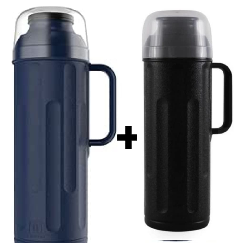 Kit 2 Garrafas Térmicas Café/Chá Termolar Personal Rosca 1 Litro (ENVIO IMEDIATO)