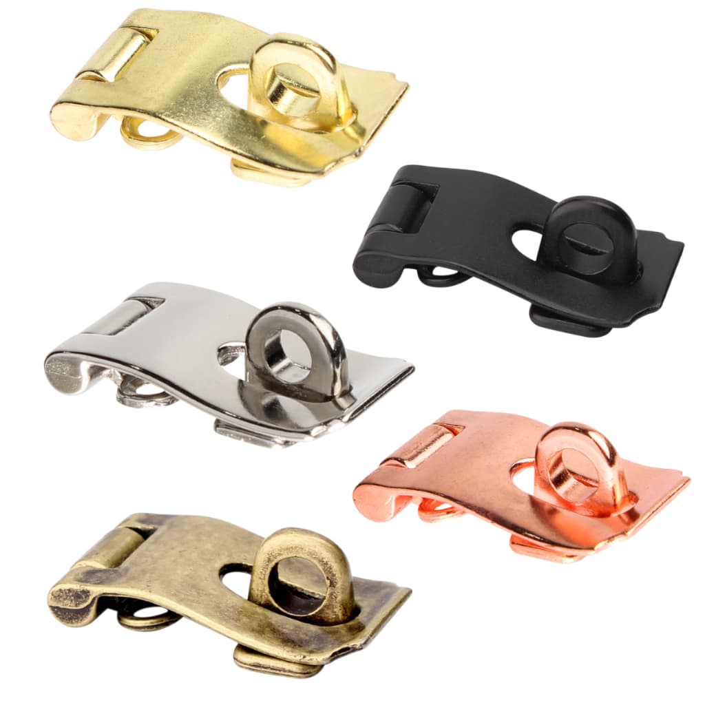 Fecho Ferrolhinho Metal Artesanato Decoração Caixa MDF + Parafusos
