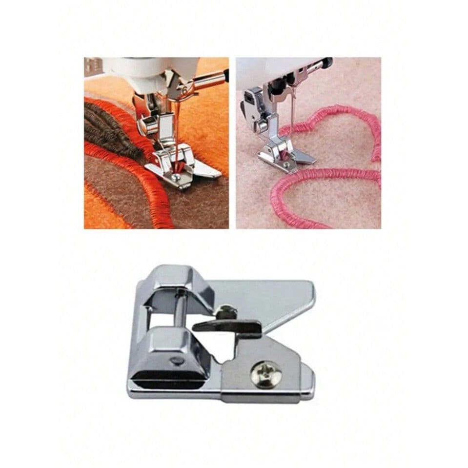 Pé Calcador de Metal Bordados em 3D Pressão Ponto Alto/Laçadas/Debruns/Franjas/Sapatilha  Costura Doméstica Acessórios