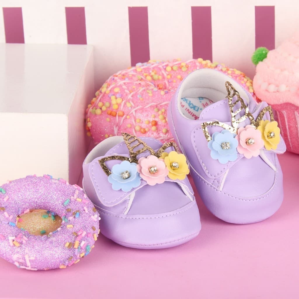 Tênis Infantil Feminino De Unicórnio Lançamento Várias Cores Para Menina Bebê Envio Já