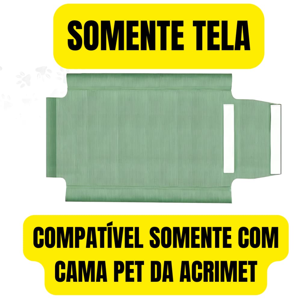 Tela Para Cama Pet Grande Acrimet *Compatível Somente Com A Cama Da Marca Acrimet* (Cor Verde)