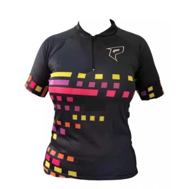 Camisa Ciclismo Feminina Penks Kind Rosa Amarelo