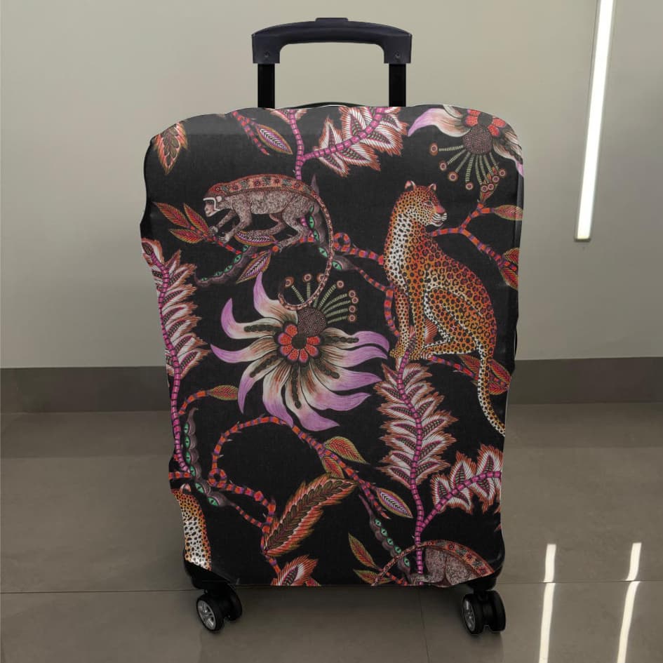 Capa Elástica Protetora De Mala Para Viagem De Estampa de Fazenda, Floral Flores p/ Mala P(10kg)