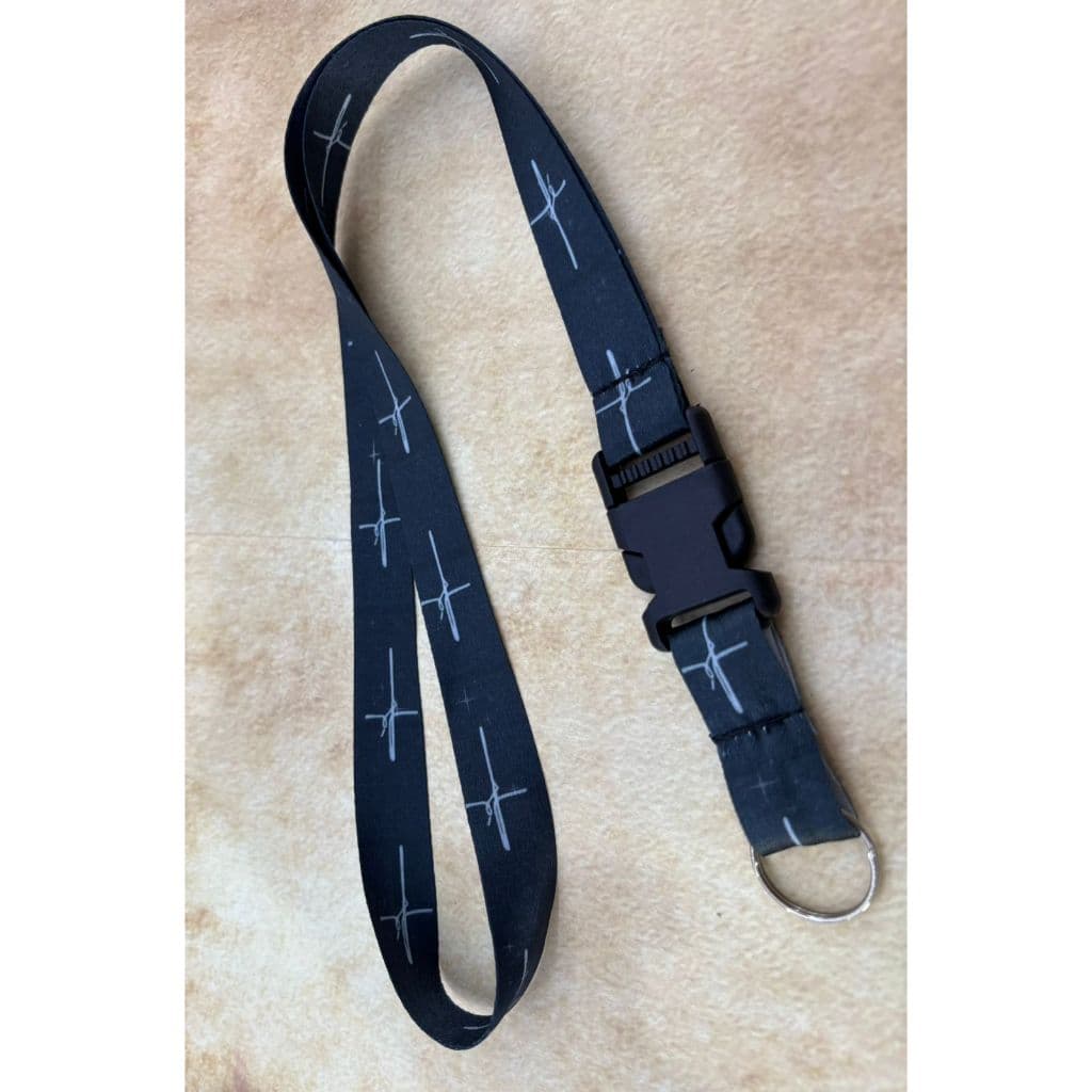 Chaveiro Fé Cordão Preto Chave Crachá