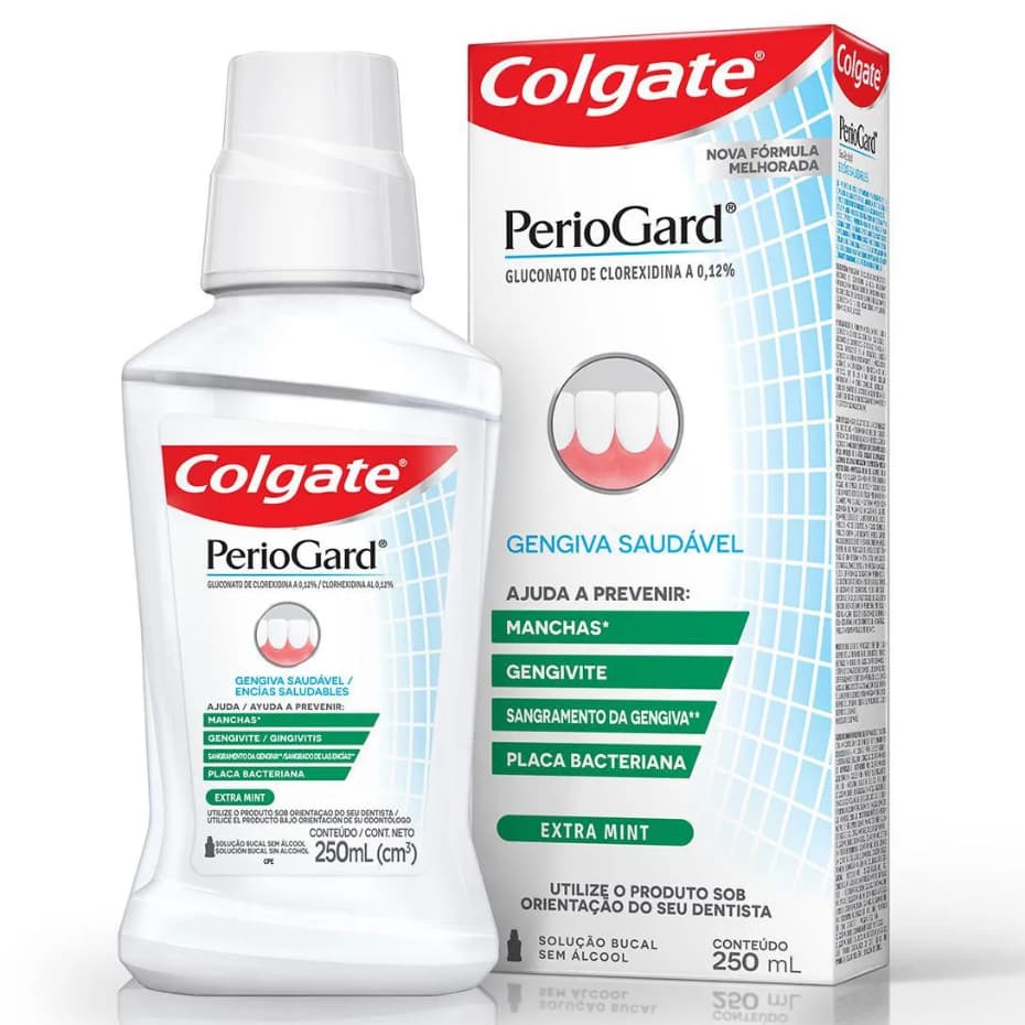 Enxaguante Bucal Colgate Periogard EXTRA MINT Solução Bucal -250ml