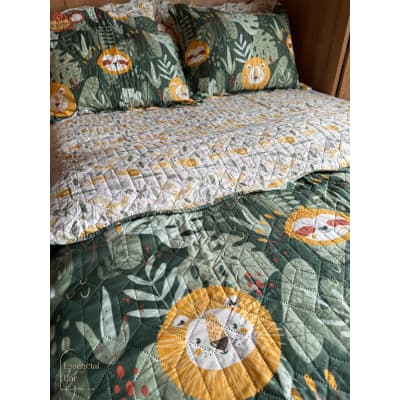 Kit Cobre Leito Infantil - Selva - Appel Estampado - Casual Kids