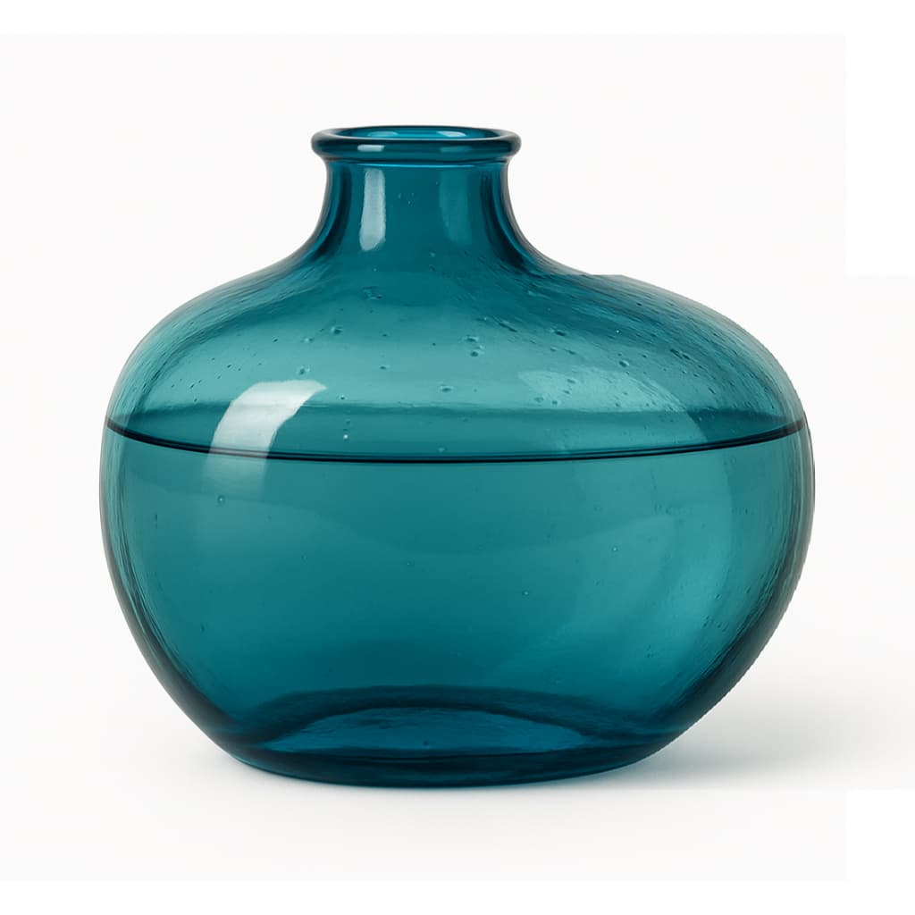 Mini Vaso de Vidro Decorativo 10cm Irregular Sortido Cor Mesa Sala