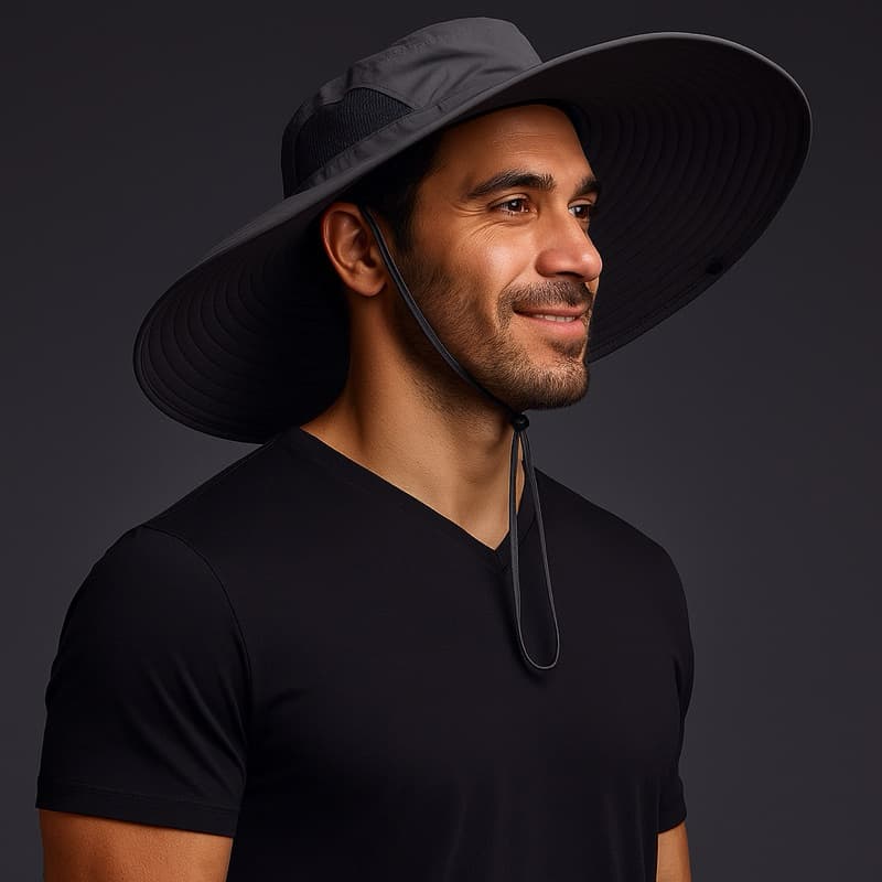 Chapeu Japones com Quebra anti sol Verão Praia Masculino Feminino NOVIDADE
