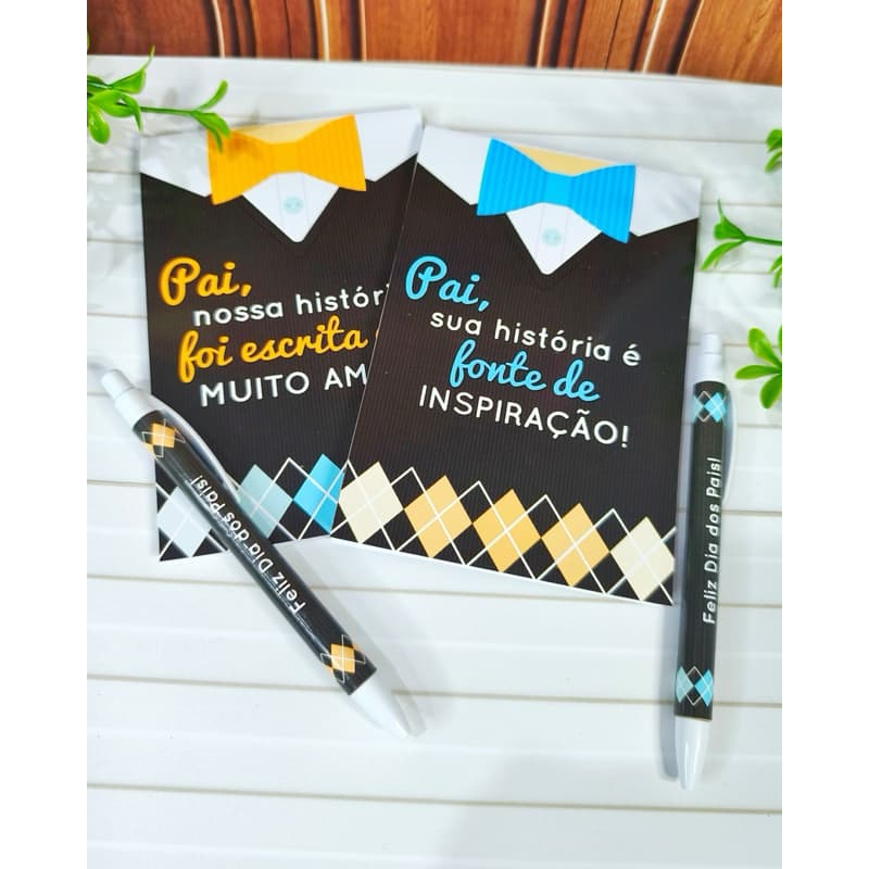 BLOQUINHO COM CANETA EDIÇÃO DIA DOS PAIS