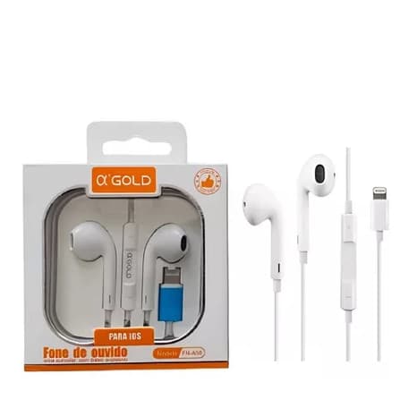 AGOLD Fone de Ouvido lightning iphones Conexão direta Alta Qualidade