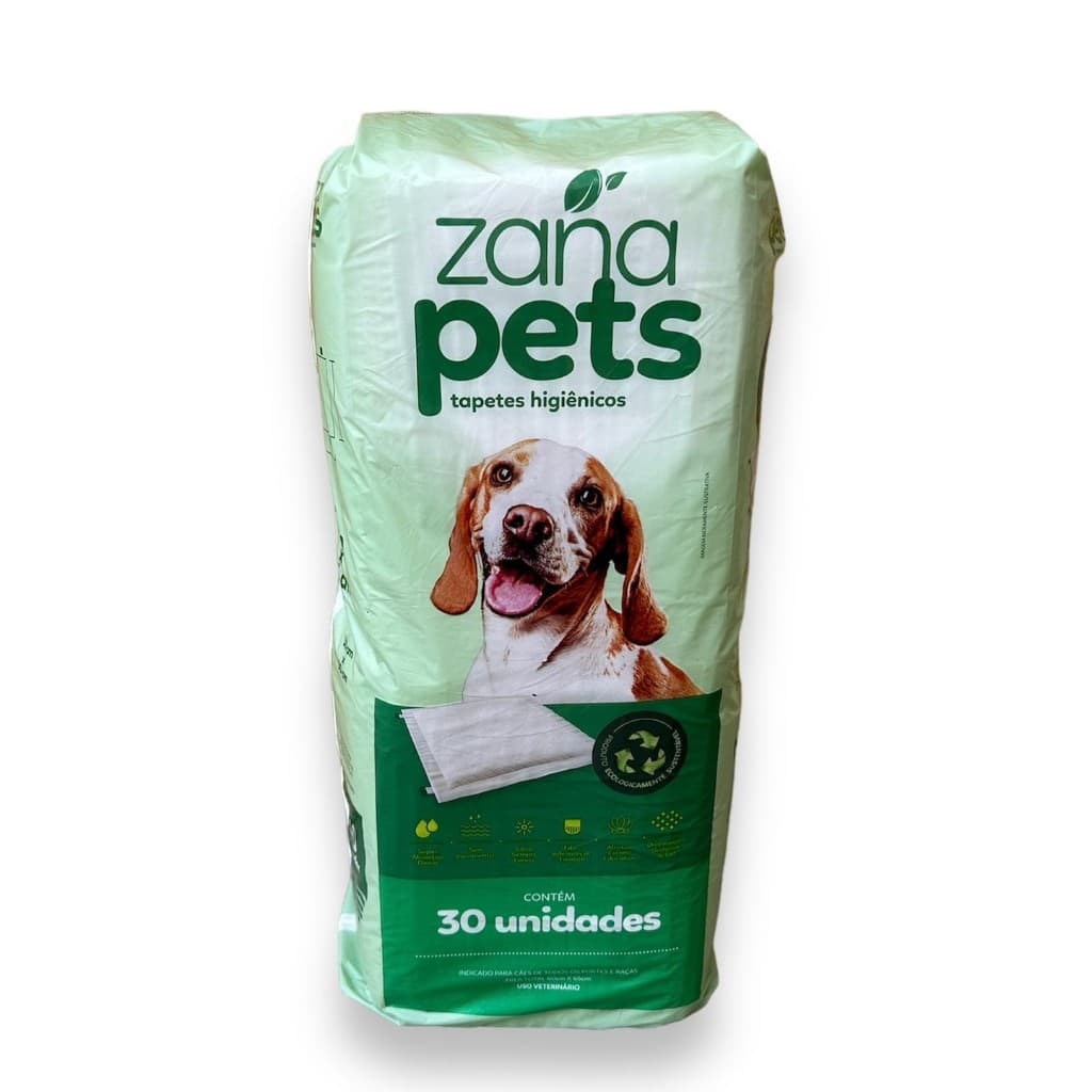 2 Pacotes Tapete Higiênico Zana Pets 65X60cm - 60 Unidades