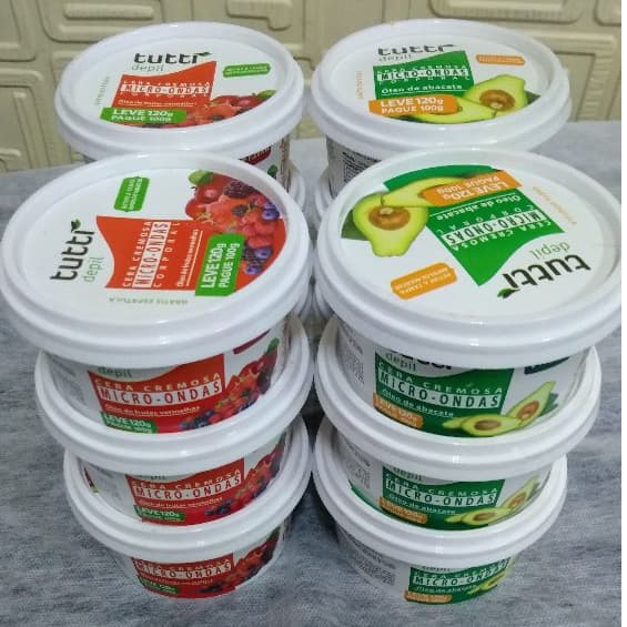 Cera depilatória em barra quente  (abacate ou frutas vermelhas) - 120g