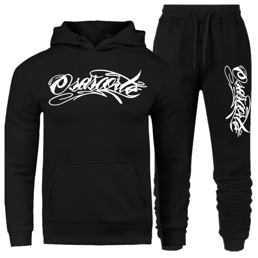 Conjunto Moletom OSASCORTE 244 NATO GRAU COELHO RAIVOSO DRAKE É OS D