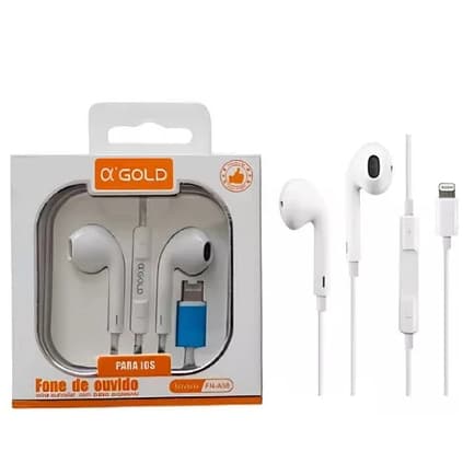 AGOLD Fone de Ouvido lightning iphones Conexão direta Alta Qualidade