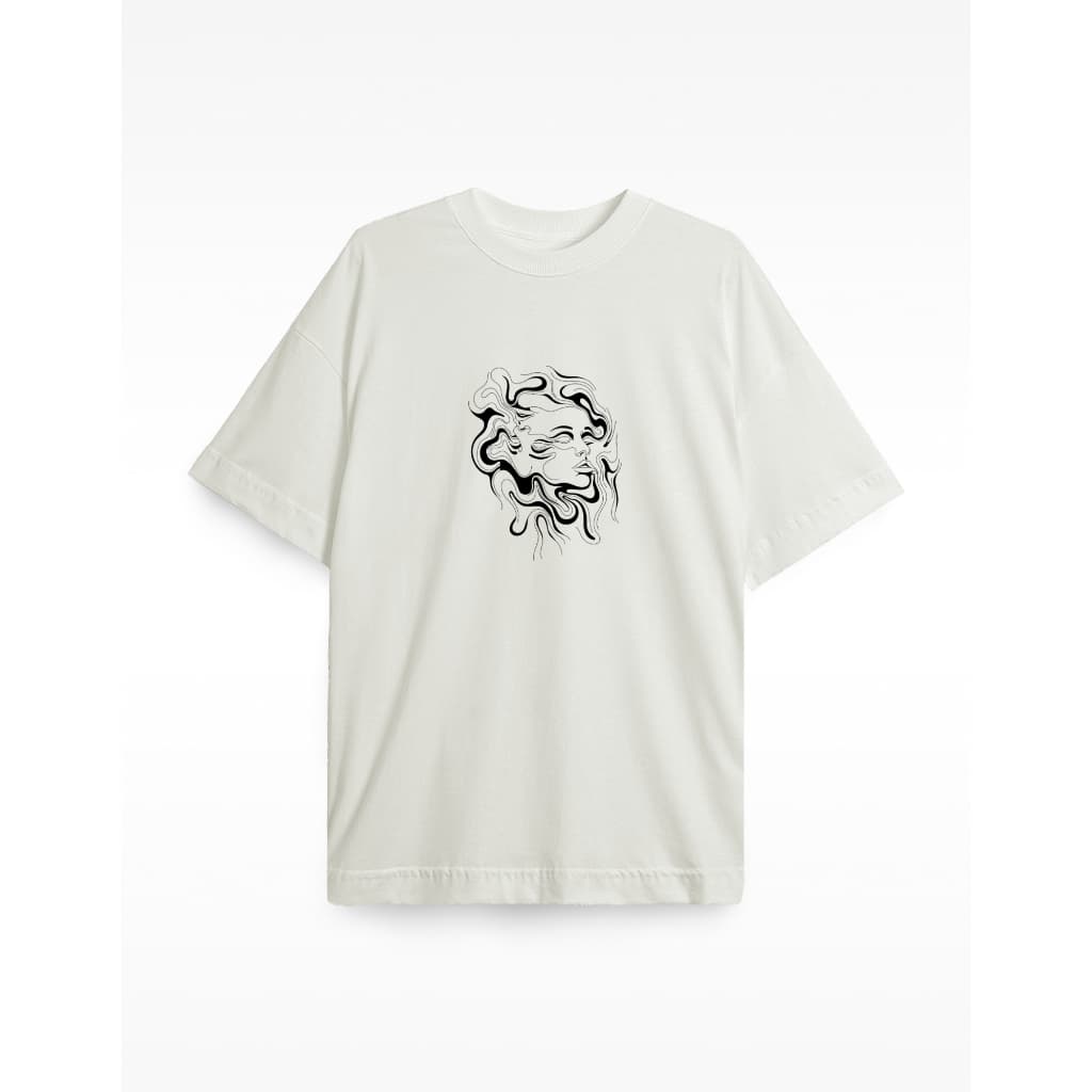 Camiseta Oversized Feminina 100% Algodão Medusa