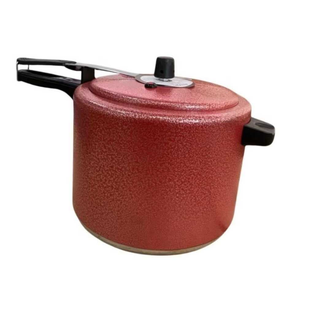 PANELA DE PRESSÃO 10 L VERMELHA CRAQUELADA ALUSOL+SELO DE SEGURANÇA- ENVIO IMEDIATO EM 24 HORAS UTEIS