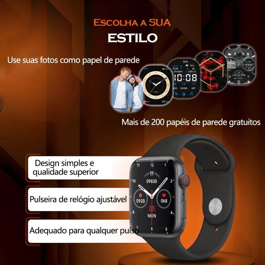 Smartwatch X10 Pro  Series 10 Calculadora Cardíaca Monitoramento Da Frequência Relógio Inteligente Digi