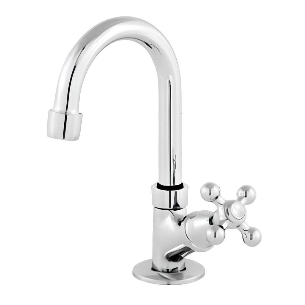 Torneira Bica Móvel Lavatório Luxo Metal 1/4 de volta 1198 Banheiro Vedante Cromada
