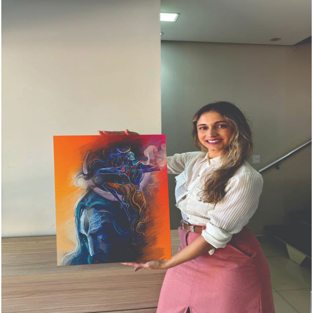Quadro Decorativo 1 Peça Pássaro Colorido Aquarela Ave Arte