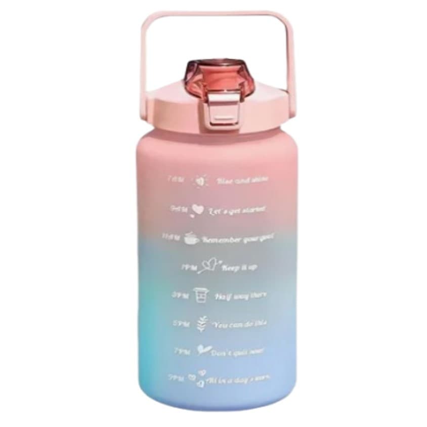 Garrafa Água Galão Squeeze 2l Antivazamento Fitness- Rosa