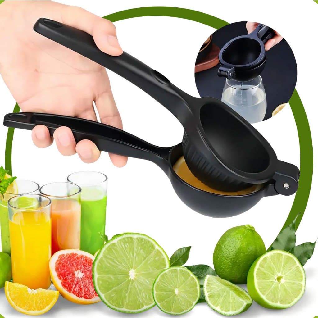 Espremedor De Limão Metal Preto Laranja Verde Amarelo Reforçado Grande Manual Resistente Premium