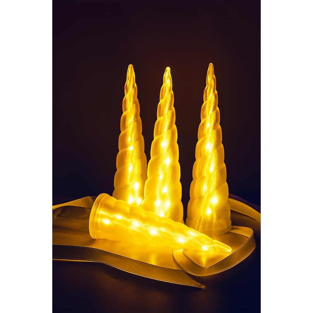 Chifre de Unicórnio LED  Brilhe com Magia Item Exclusivo com 3 Modos de Luz!
