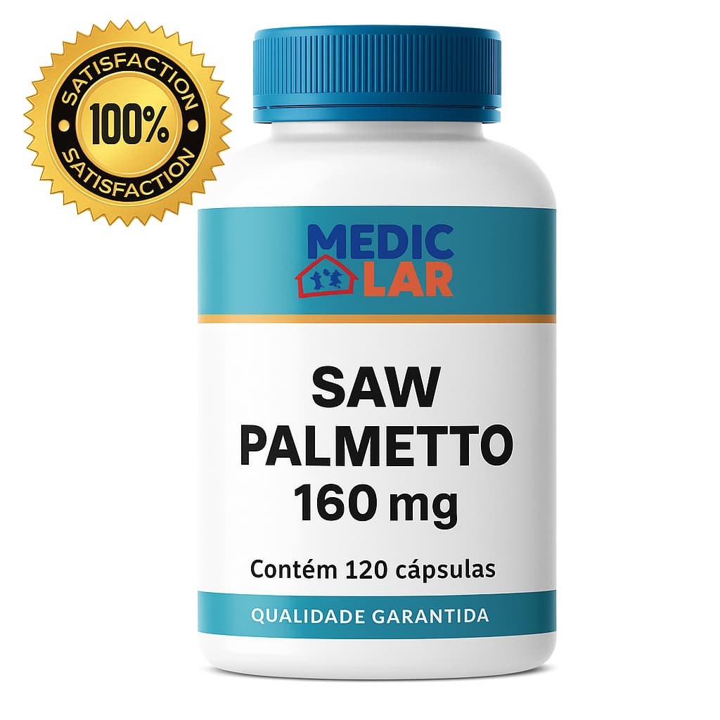 SAW PALMETTO 160mg - Medic Lar Prostata - 60 ou 120 cápsulas
