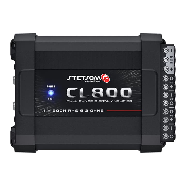 Módulo Stetsom CL800 4 Canais 400W RMS Full Range 2 Ohms