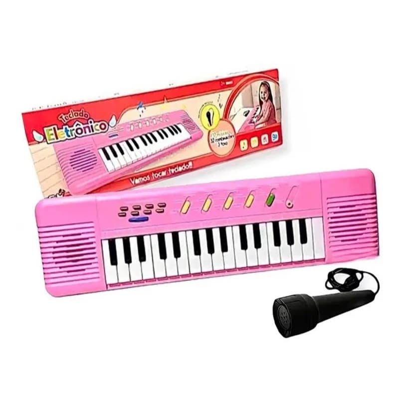 Teclado Eletronico Tons Combinações e Muita Diversao