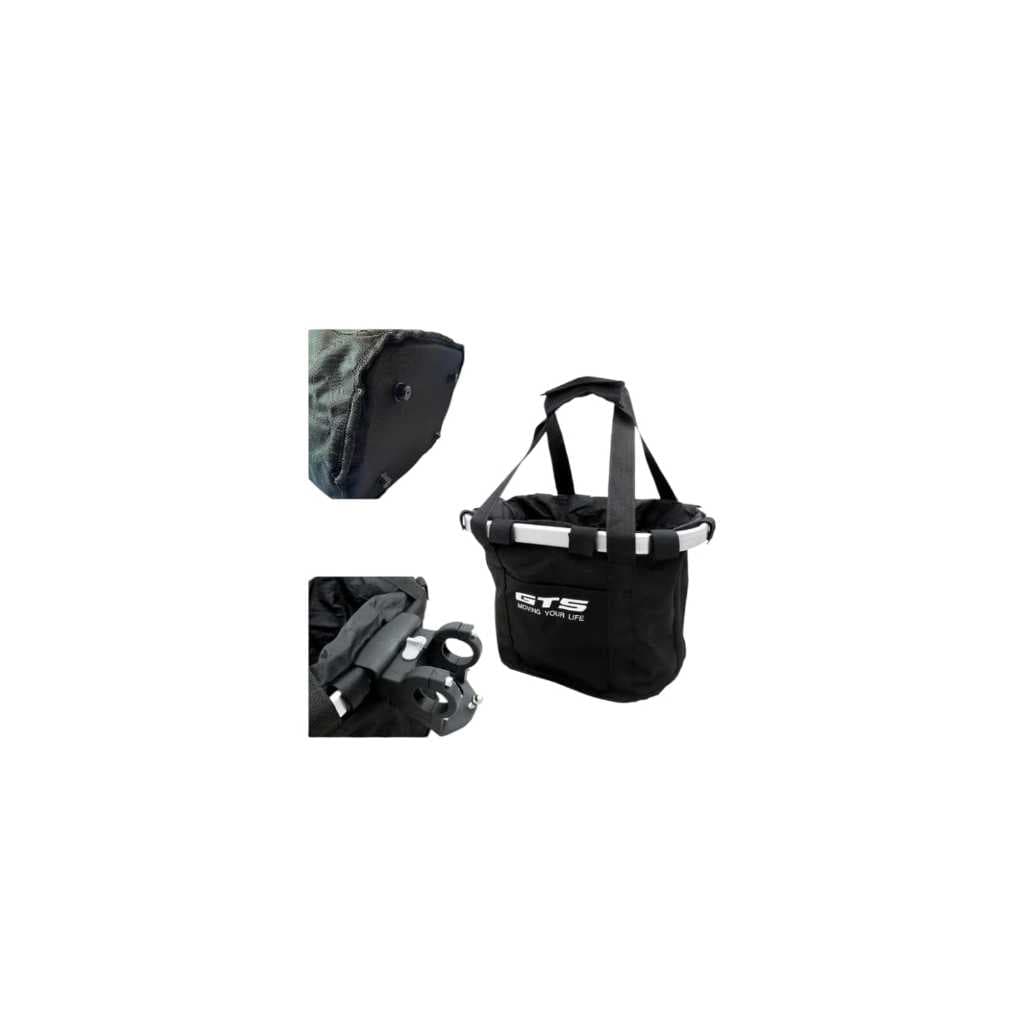 Cesta tecido c/ suporte Engate rápido/ Passeio/ Compras/ Pet GTS aro 26 /29