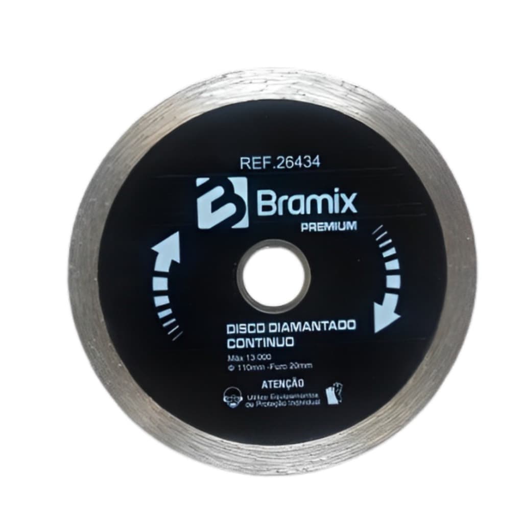 DISCO DIAMANTADO PREMIUM CONTINUO 110 X 20 - BRAMIX