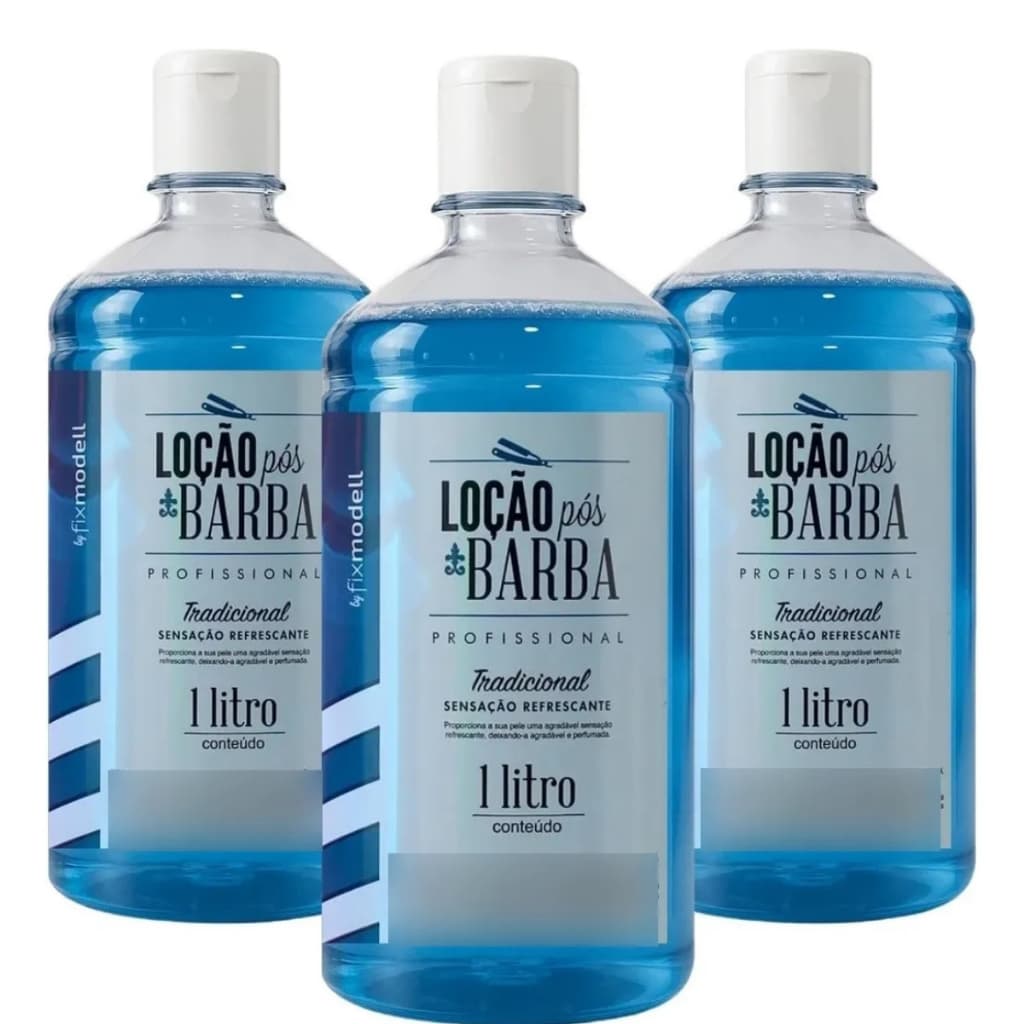 Loção Pós Barba Fixmodell 1L Original Kit 3/6/12 Unidades
