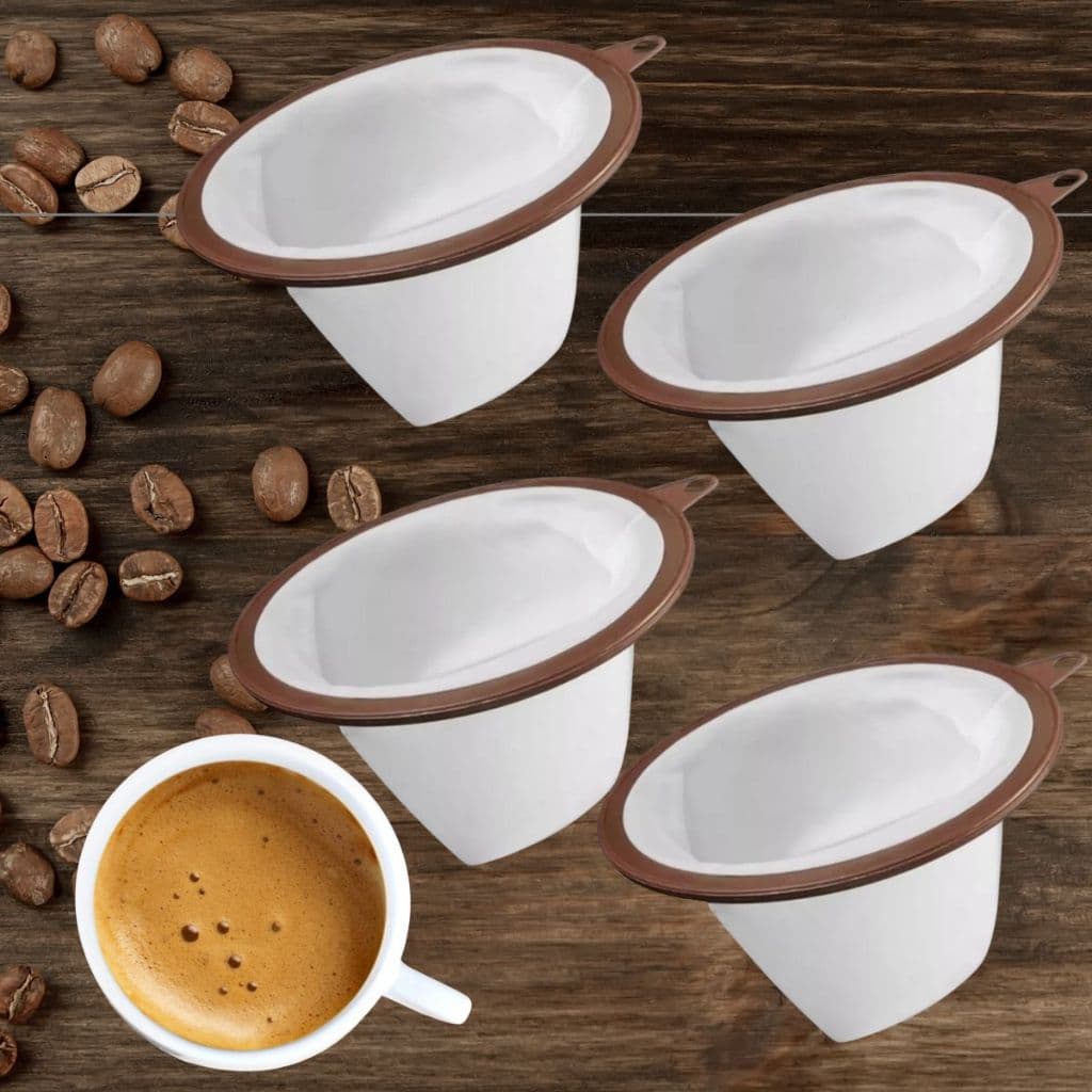 Kit 4 Coador De Café Permanente Reutilizável Tamanho 103 em TNT