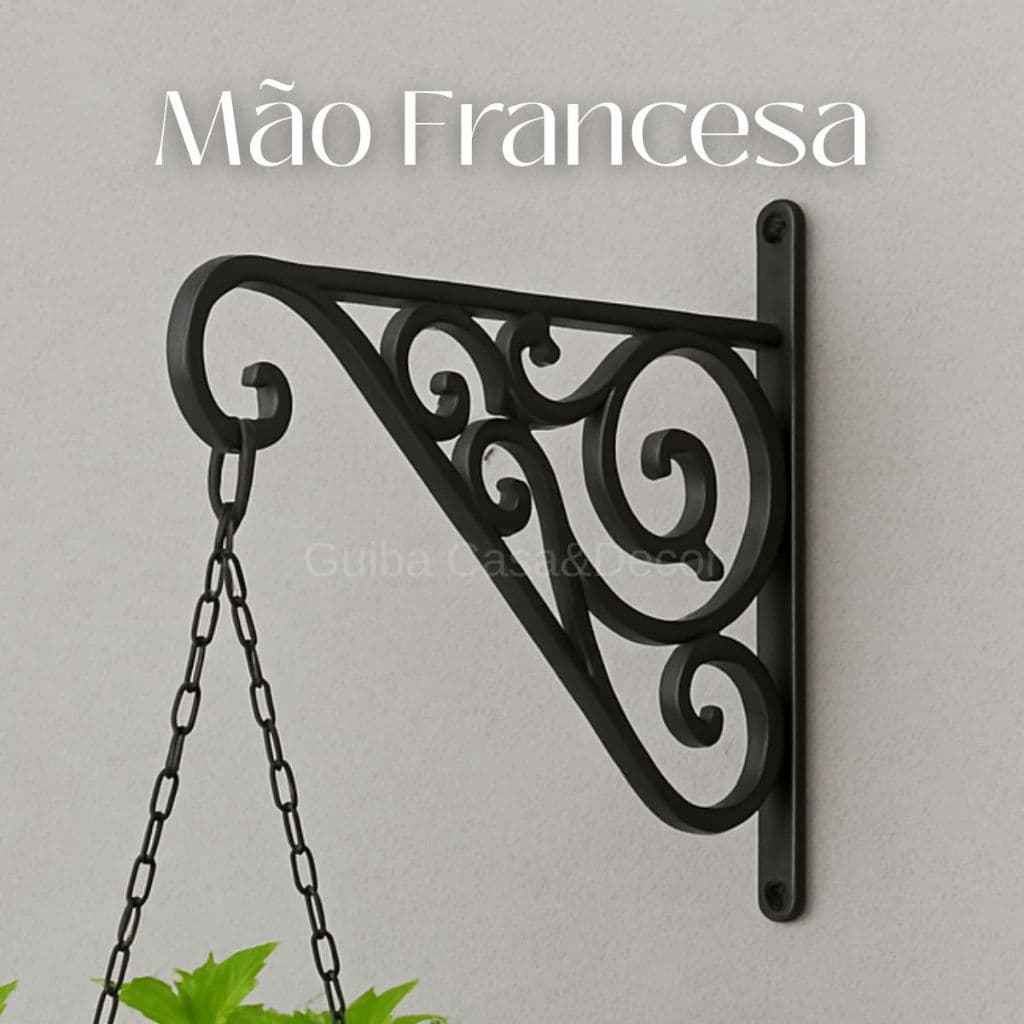Kit 2 a 6 Suporte Mão Francesa plantas pendentes  Vasos de flor pendurador flores jardim vertical