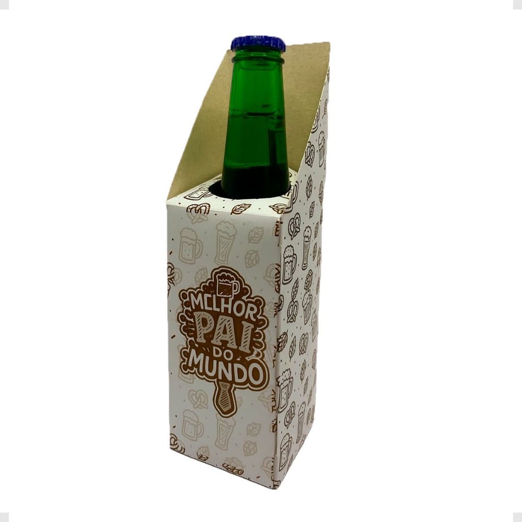 Caixa Presente Dia Dos Pais Cerveja Garrafa Long Neck
