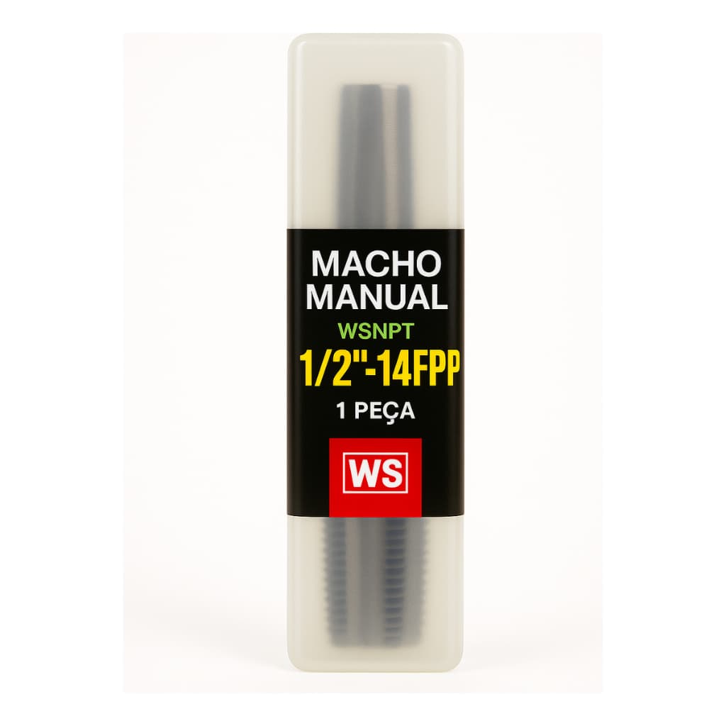 Jogo De Macho 1/2 X 14 Fios Npt Rosca Gás Rocast Aço Liga