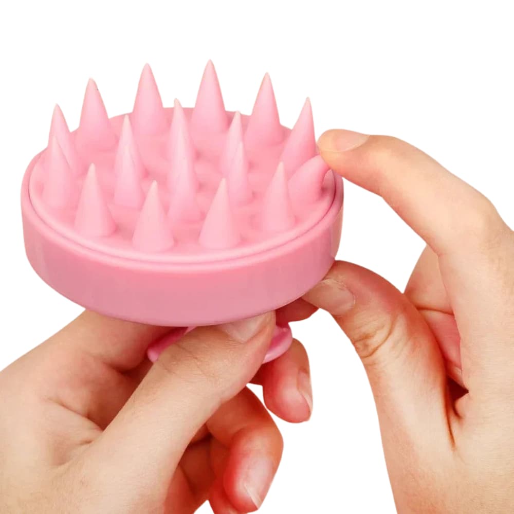 Escova Massageadora Capilar Silicone Antiqueda