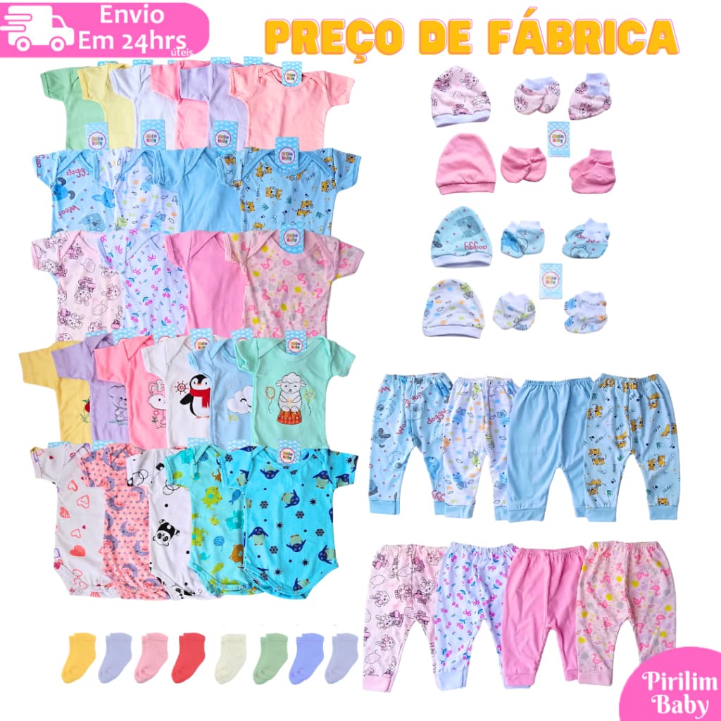 Kit 23 peças Maternidade Enxoval Menino ou Menina Preço Promocional