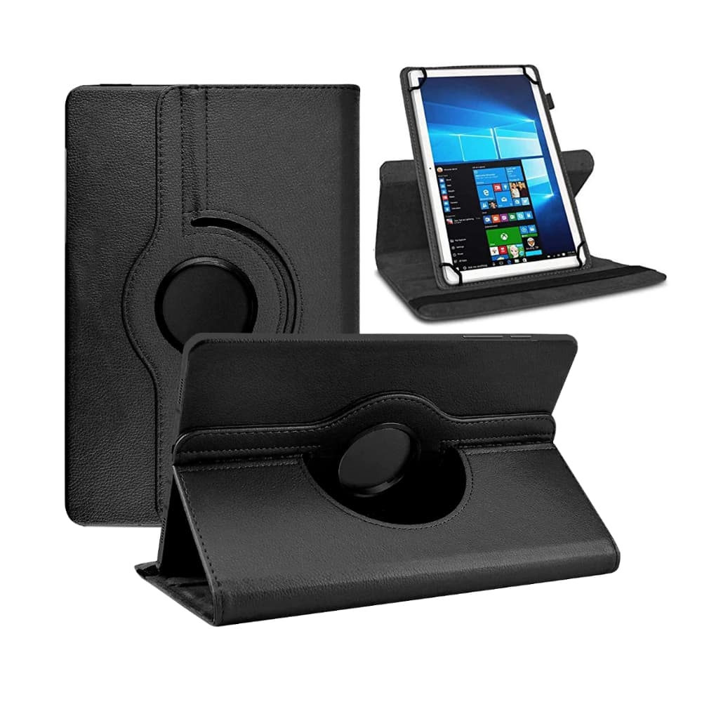 Capa giratória 360° em couro para celular e tablet universal (9.7", 10", 10.1", 10.2"), compatível com Samsung, iPad e H