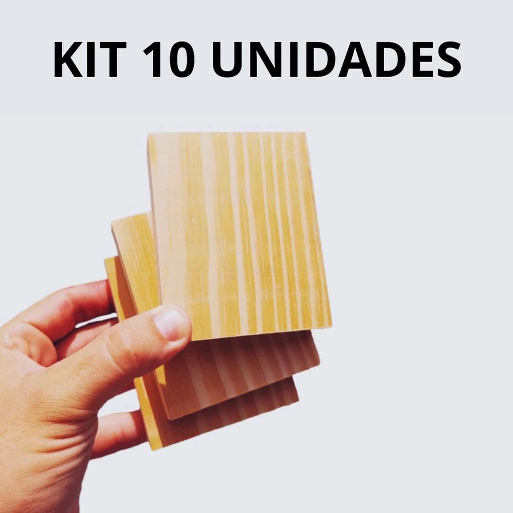 KIT 10 Tábuas Madeira Pinus 8x10cm 12x10cm ou 15x10cm bem aparelhada Para Artesanato