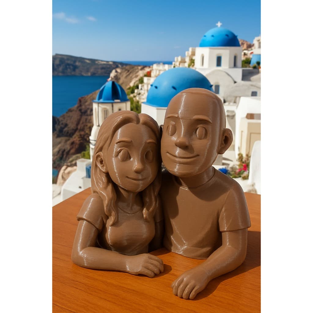Fazemos sua Estatua de Busto 3D personalizada estilo desenho. Presente de Natal