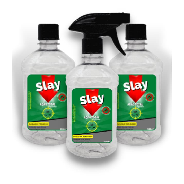 KIT SLAY - Inseticida Mata Barata Cupim percevejo de cama Formiga Aranha e mais 7 pragas.